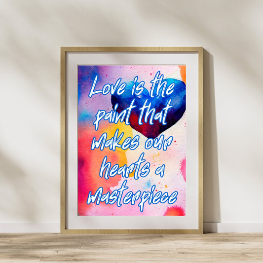 a picture of a painting with a quote on it